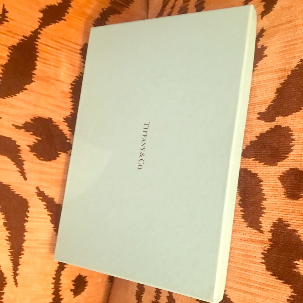 Decorative box in aqua from high end retailer